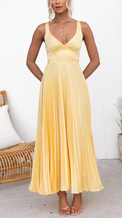 Beautiful Flowy V-Neck Maxi Dress