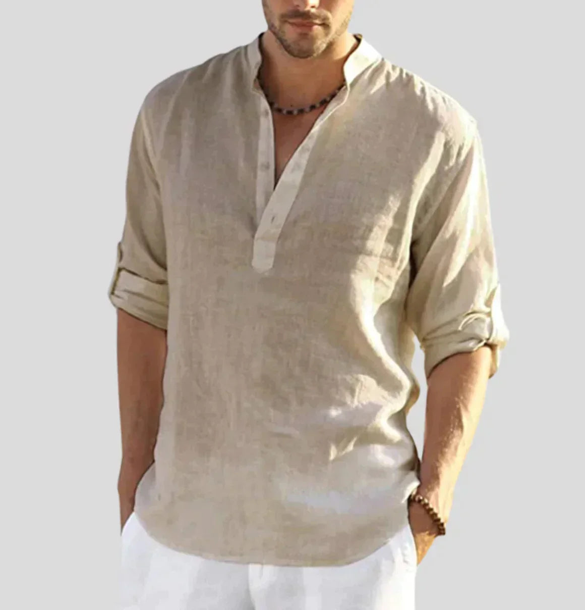 Casual Short Sleeve Men's Button Shirt