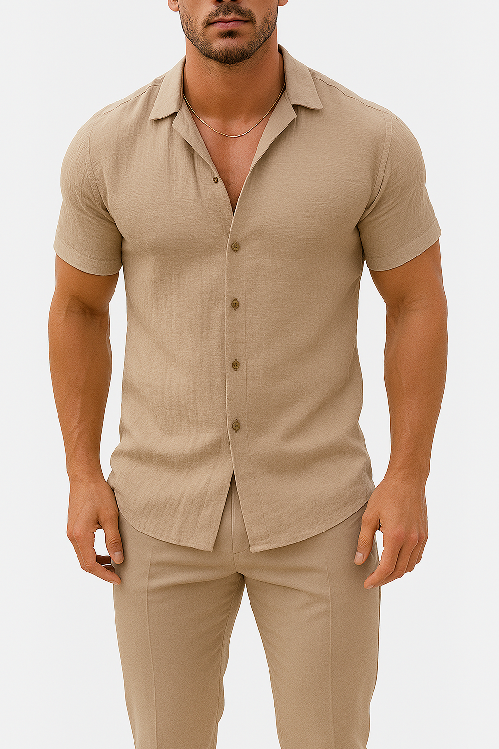 Casual Summer Short Sleeve Men's Shirt - Luxivelle
