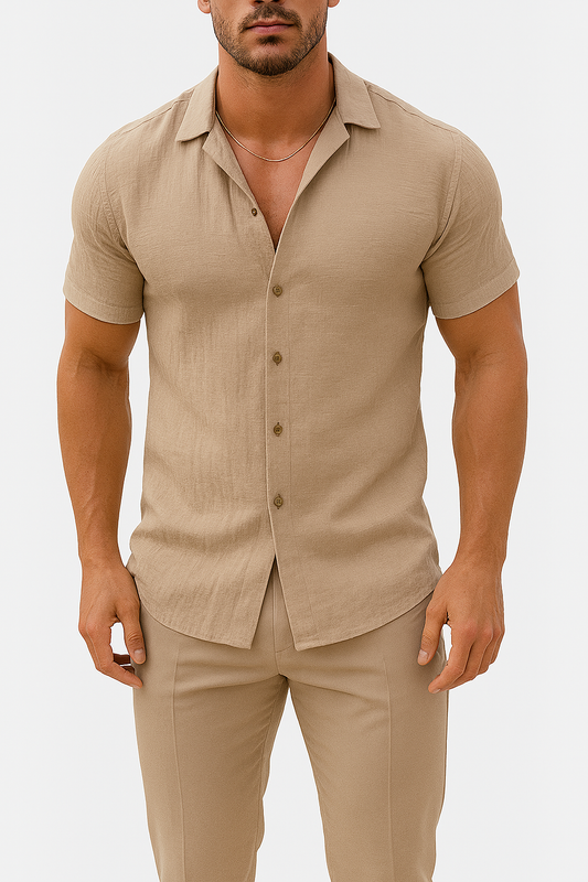 Casual Summer Short Sleeve Men's Shirt - Luxivelle