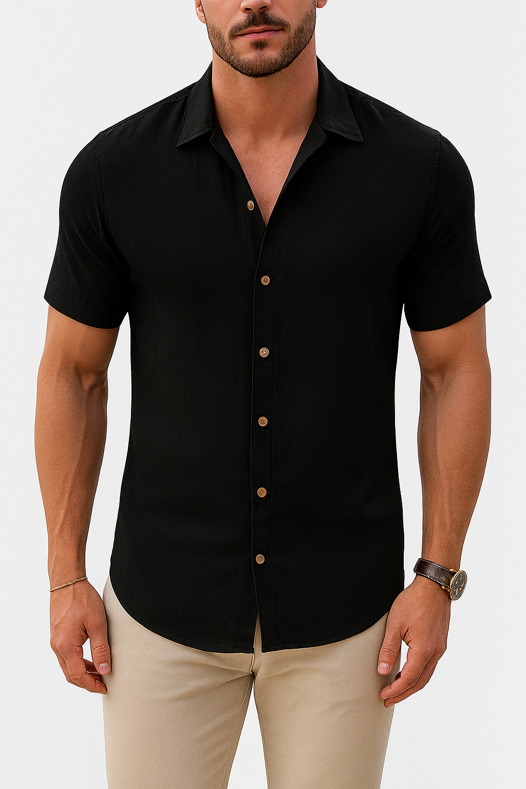 Casual Summer Short Sleeve Men's Shirt