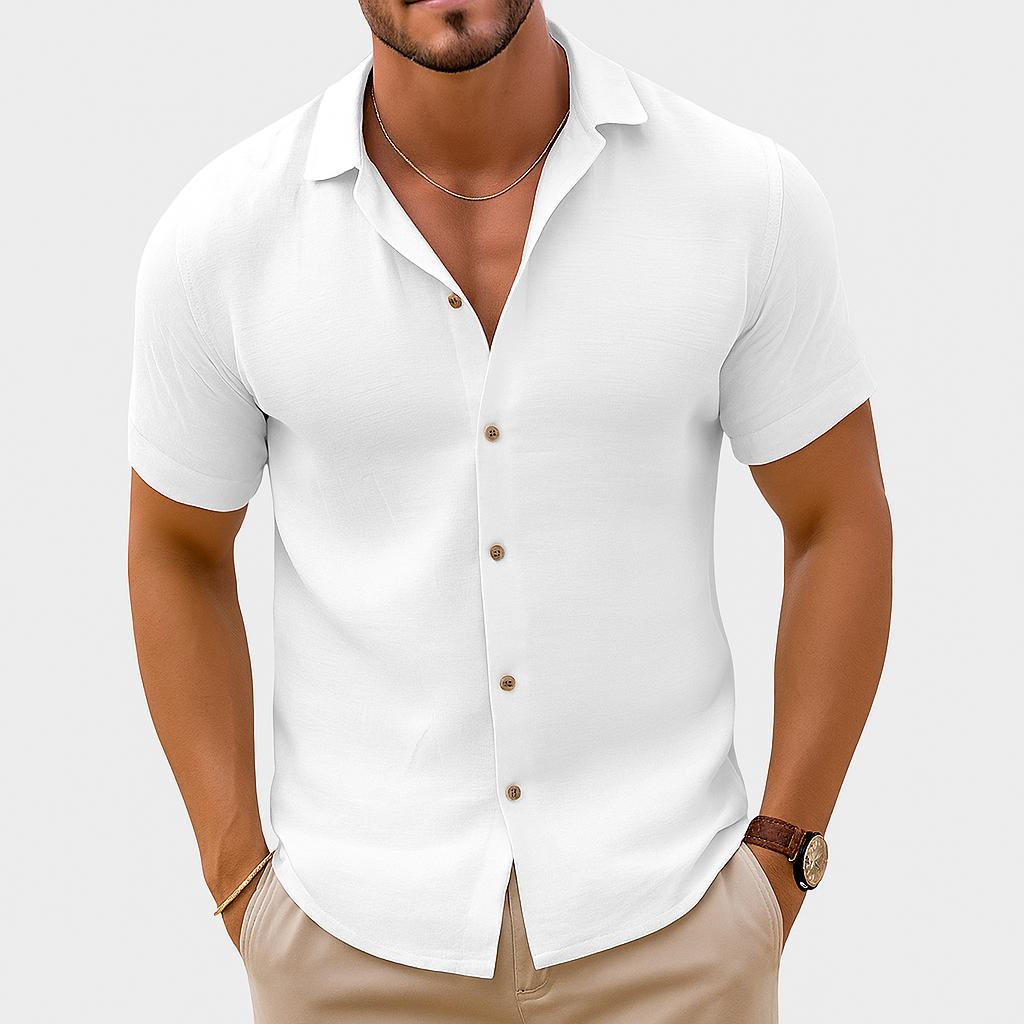 Casual Summer Short Sleeve Men's Shirt