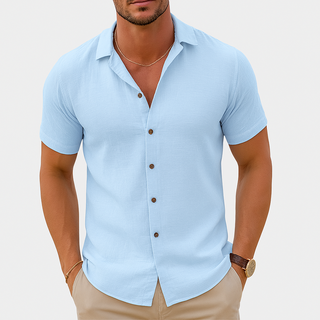 Casual Summer Short Sleeve Men's Shirt