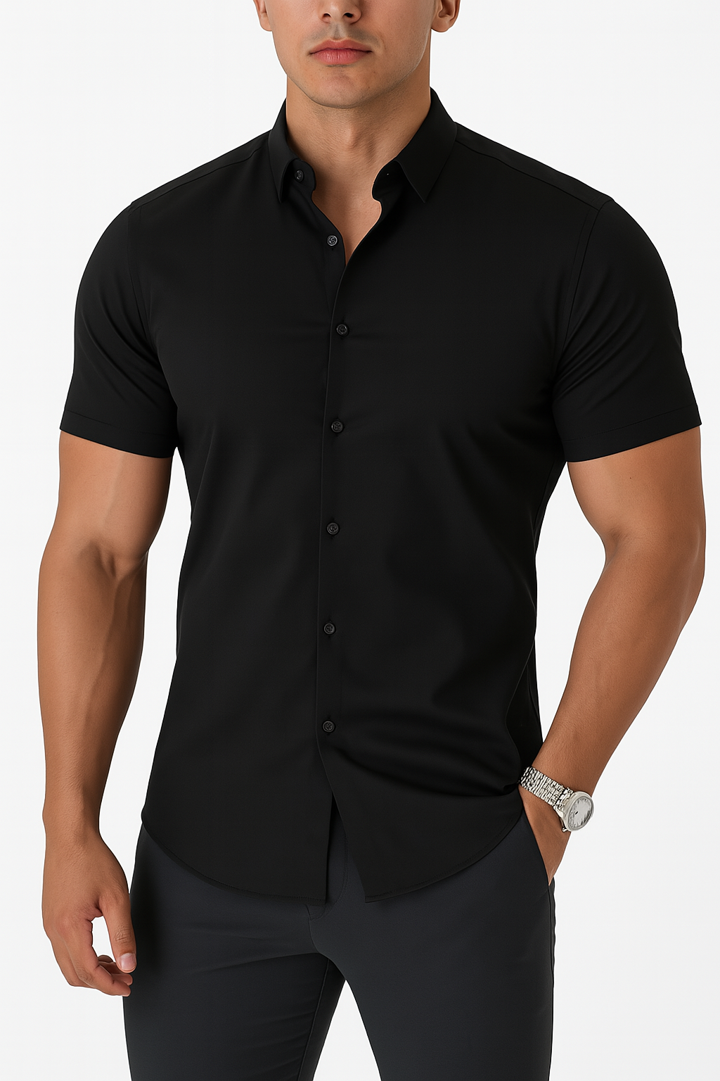 Men's Classic Fit Short Sleeve Shirt | Stylish Casual