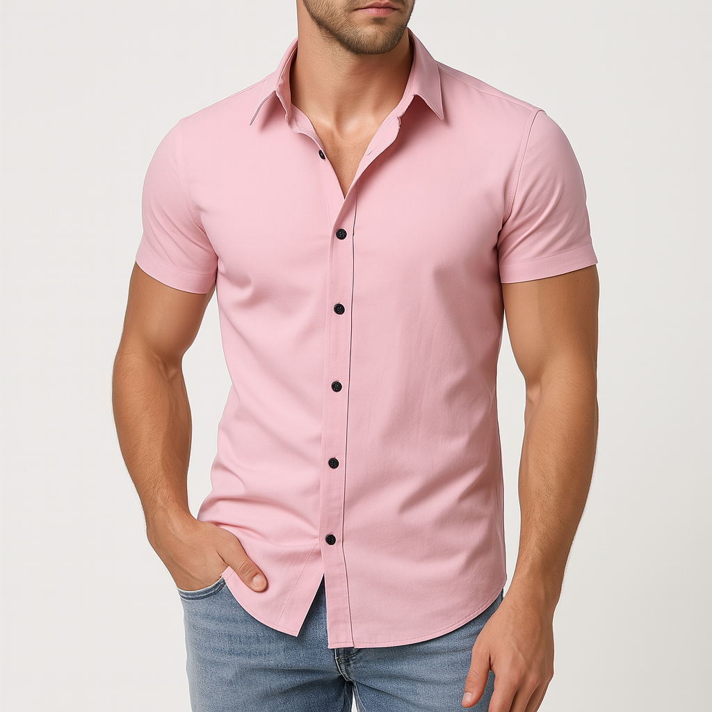 Men's Classic Fit Short Sleeve Shirt | Stylish Casual