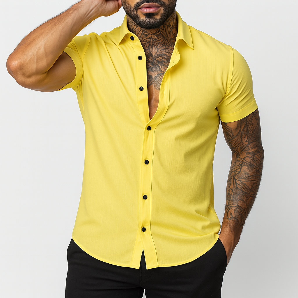 Men's Classic Fit Short Sleeve Shirt | Stylish Casual