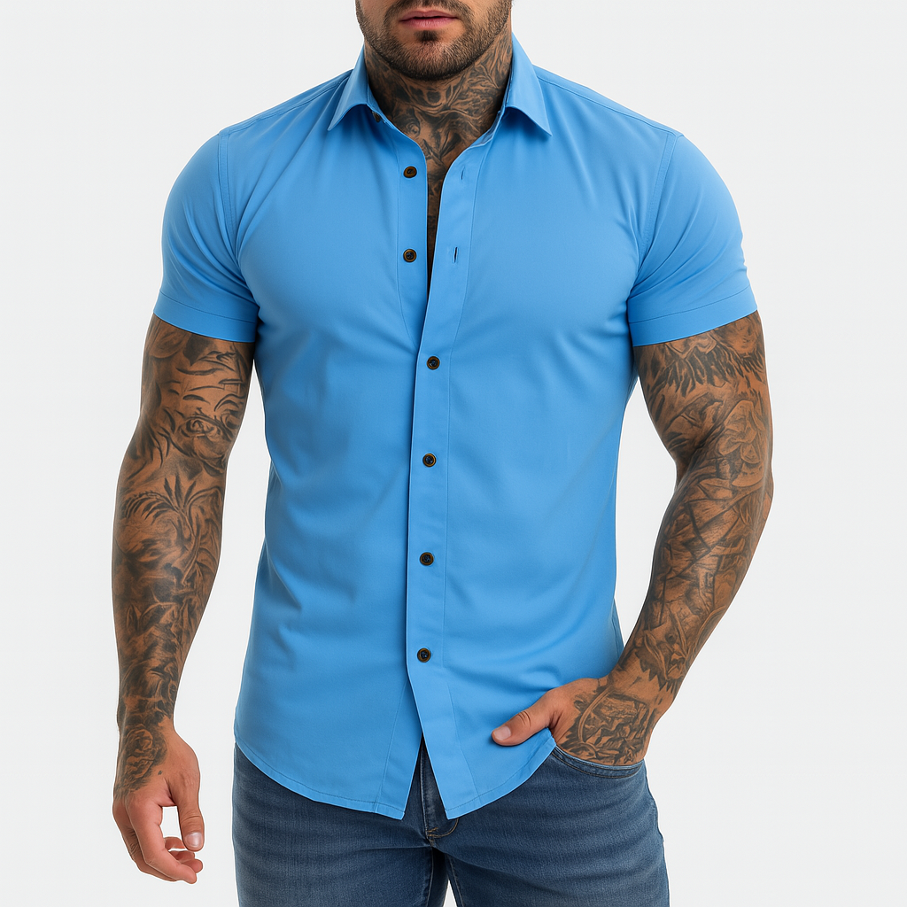 Men's Classic Fit Short Sleeve Shirt | Stylish Casual