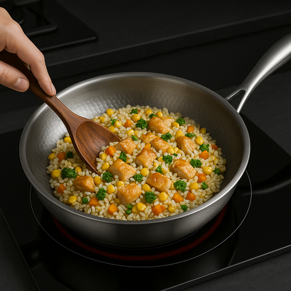 Durable Titanium Non Stick Frying Pan for All Cooktops