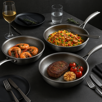 Durable Titanium Non Stick Frying Pan for All Cooktops