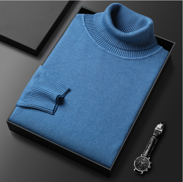 Hunter | Cashmere Cotton Turtleneck Sweater – Elegant Comfort, Versatile Fit