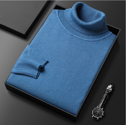 Hunter | Cashmere Cotton Turtleneck Sweater – Elegant Comfort, Versatile Fit