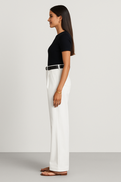 Comfortable High Waisted Wide Leg Women's Summer Pants