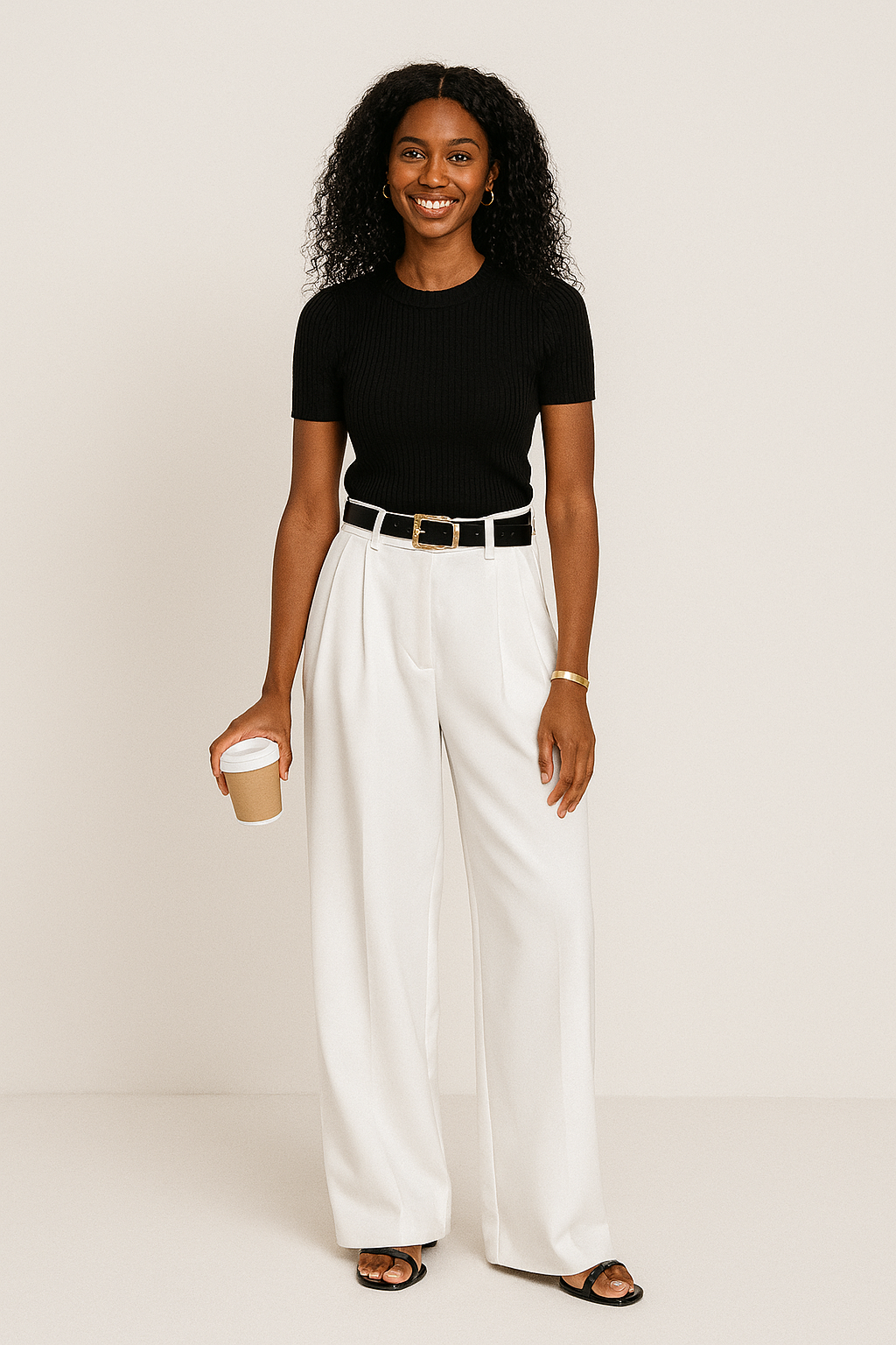 Comfortable High Waisted Wide Leg Women's Summer Pants - Luxivelle