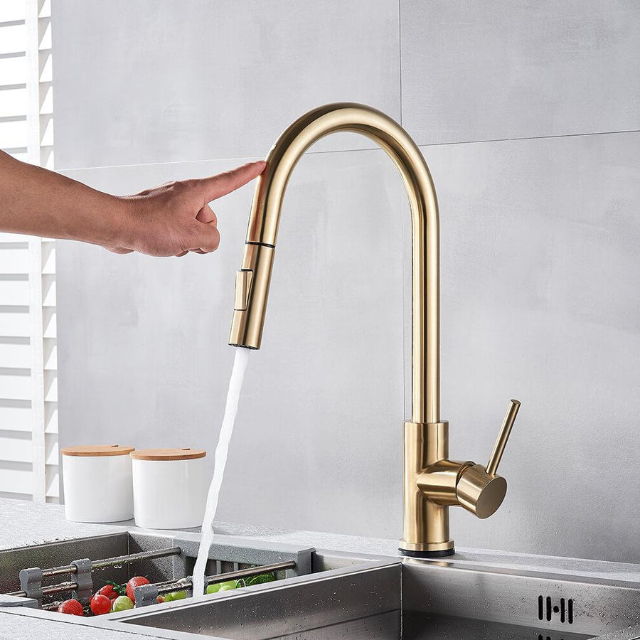 Hands-Free Kitchen Faucet with Flexible Spout - Luxivelle