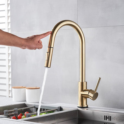 Hands-Free Kitchen Faucet with Flexible Spout - Luxivelle