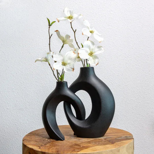 Beautiful Ceramic Floral Vase - Luxivelle