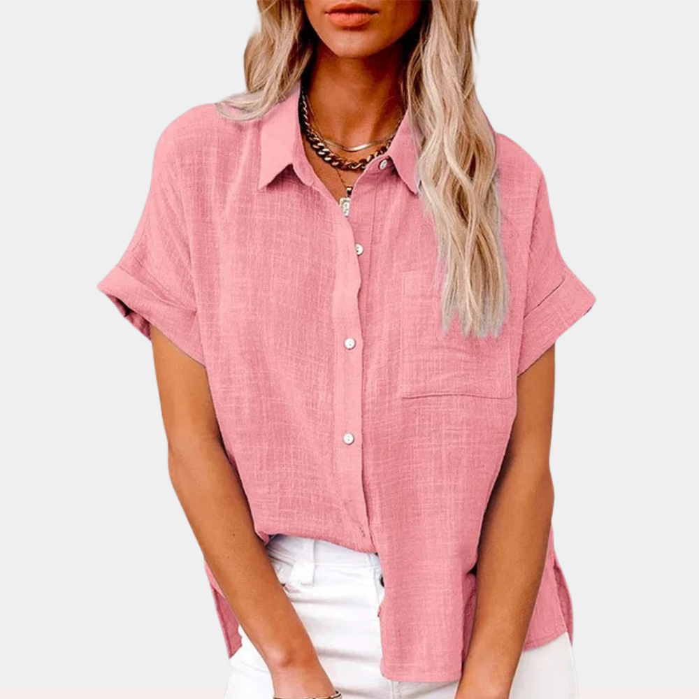 Comfortable Casual Button Shirt with Pocket