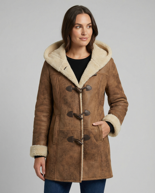 Warm Fleece Hooded Women's Coat - Luxivelle