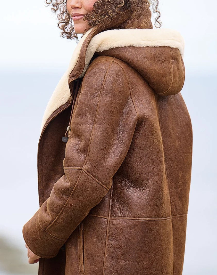 Warm Fleece Hooded Women's Coat