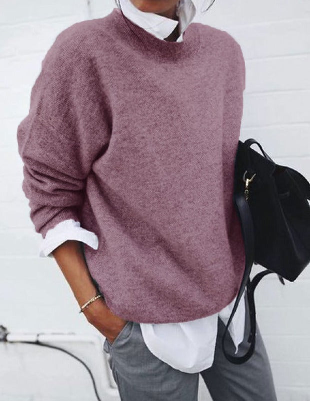Cozy Crew Neck Women's Sweater