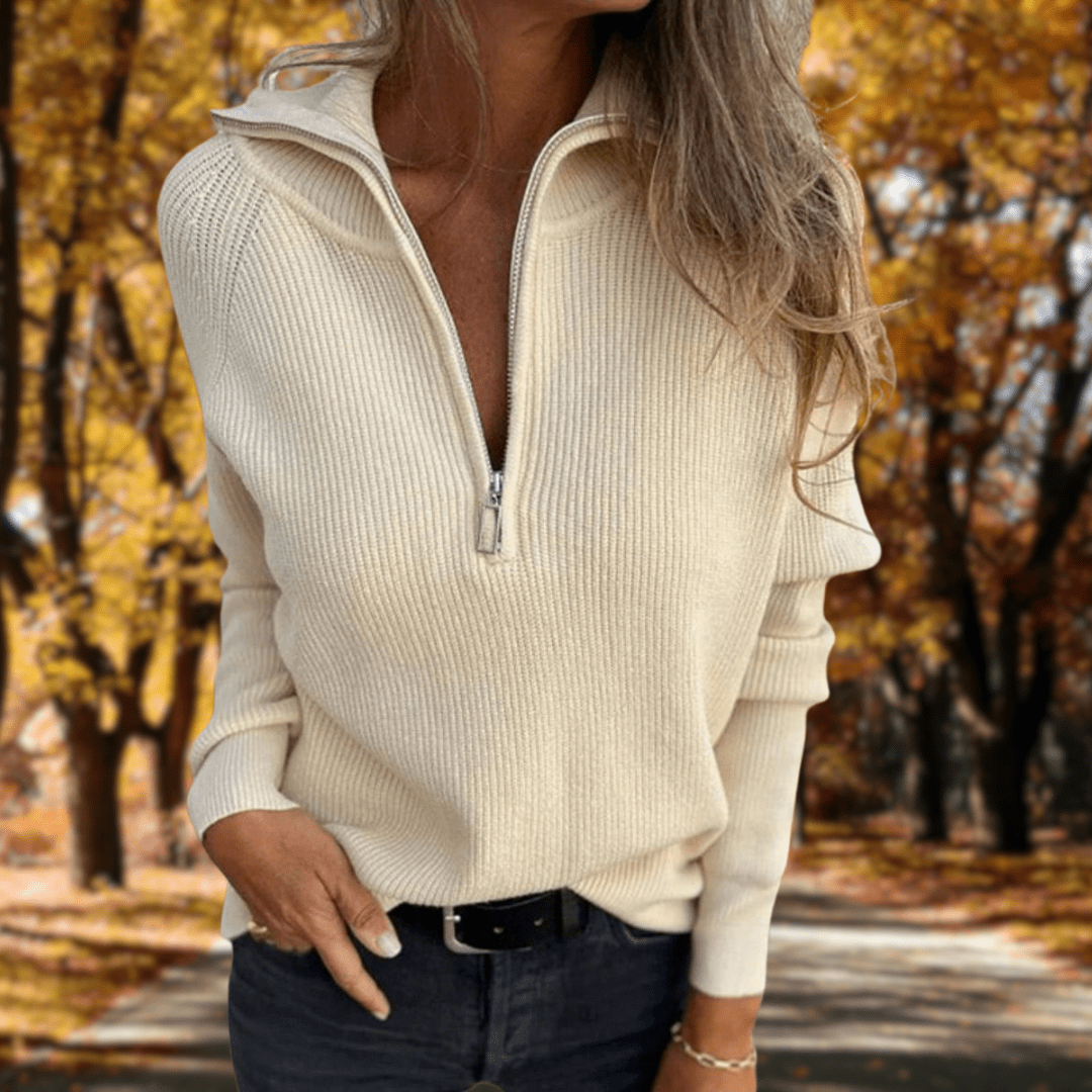 Classic Crew Neck Women's Sweater - Luxivelle