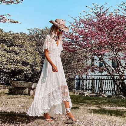 Chic Floral Lace Women's Dress