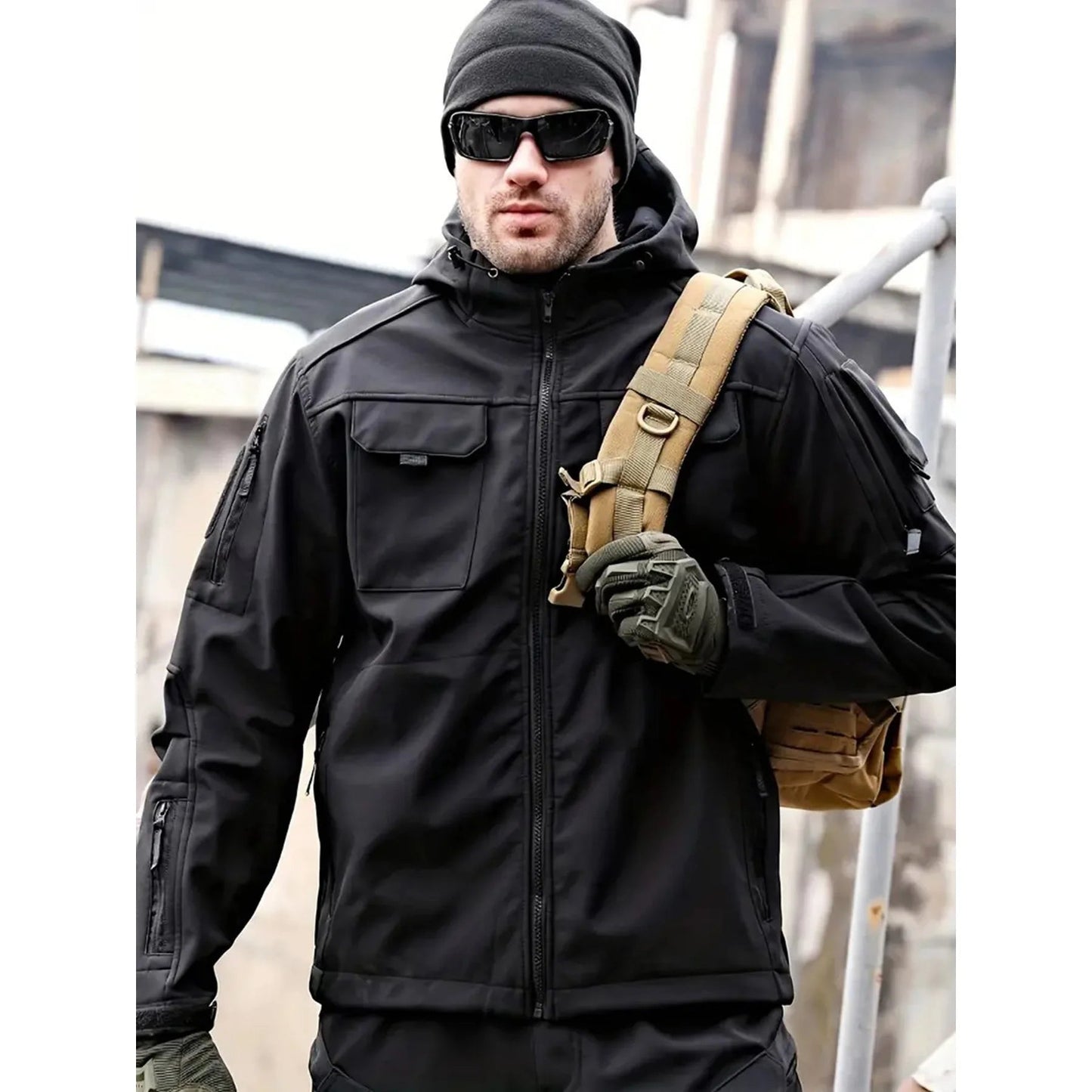 Tobias | Water repellent softshell jacket with hood