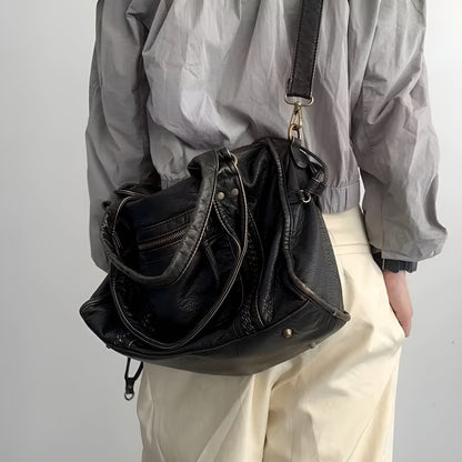 Premium Leather Tote Bag - Classic Stylish Handbag