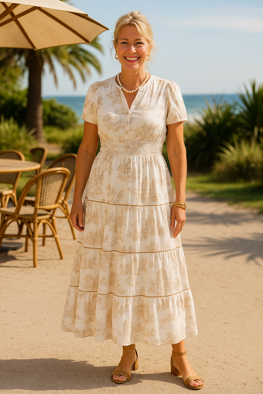 Flowy Long Sundress for Women