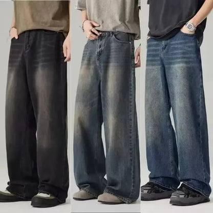Tom | Casual style with wide leg baggy jeans