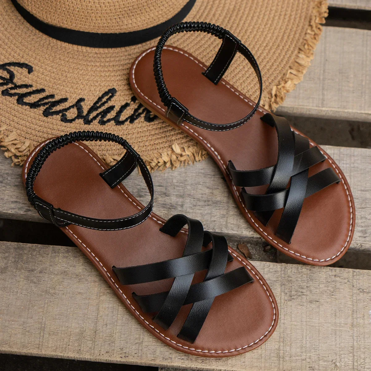 Warm Weather Ankle Strap Heeled Sandals for Women