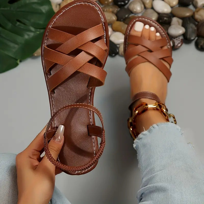 Warm Weather Ankle Strap Heeled Sandals for Women - Luxivelle