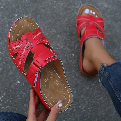 Ladies Cross Strap Summer Sandals