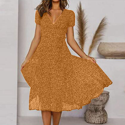 Trudi | Comfortable Flattering V-Neck Dress 2