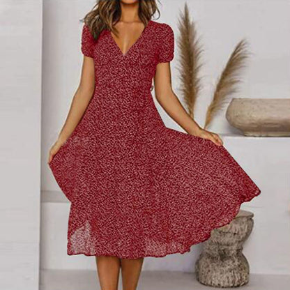 Trudi | Comfortable Flattering V-Neck Dress 3