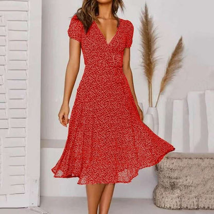 Trudi | Comfortable Flattering V-Neck Dress 6