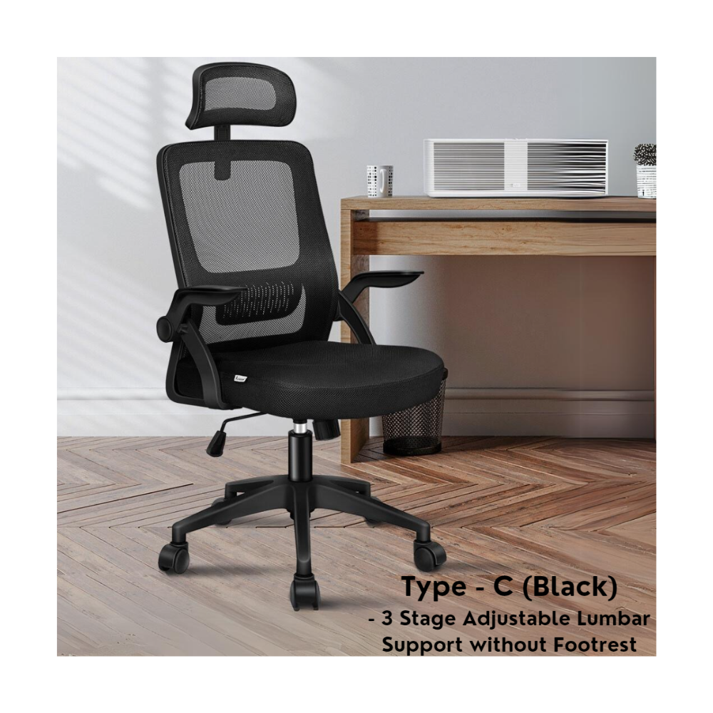 Ergonomic Mesh Desk Chair with Headrest