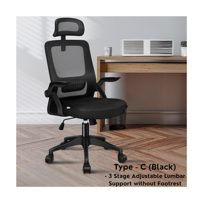 Ergonomic Mesh Desk Chair with Headrest