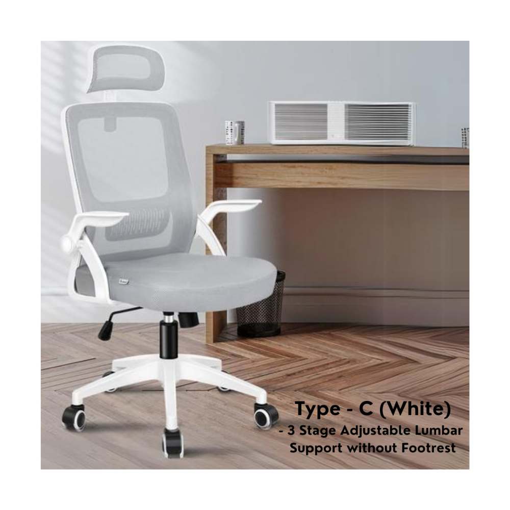 Ergonomic Mesh Desk Chair with Headrest