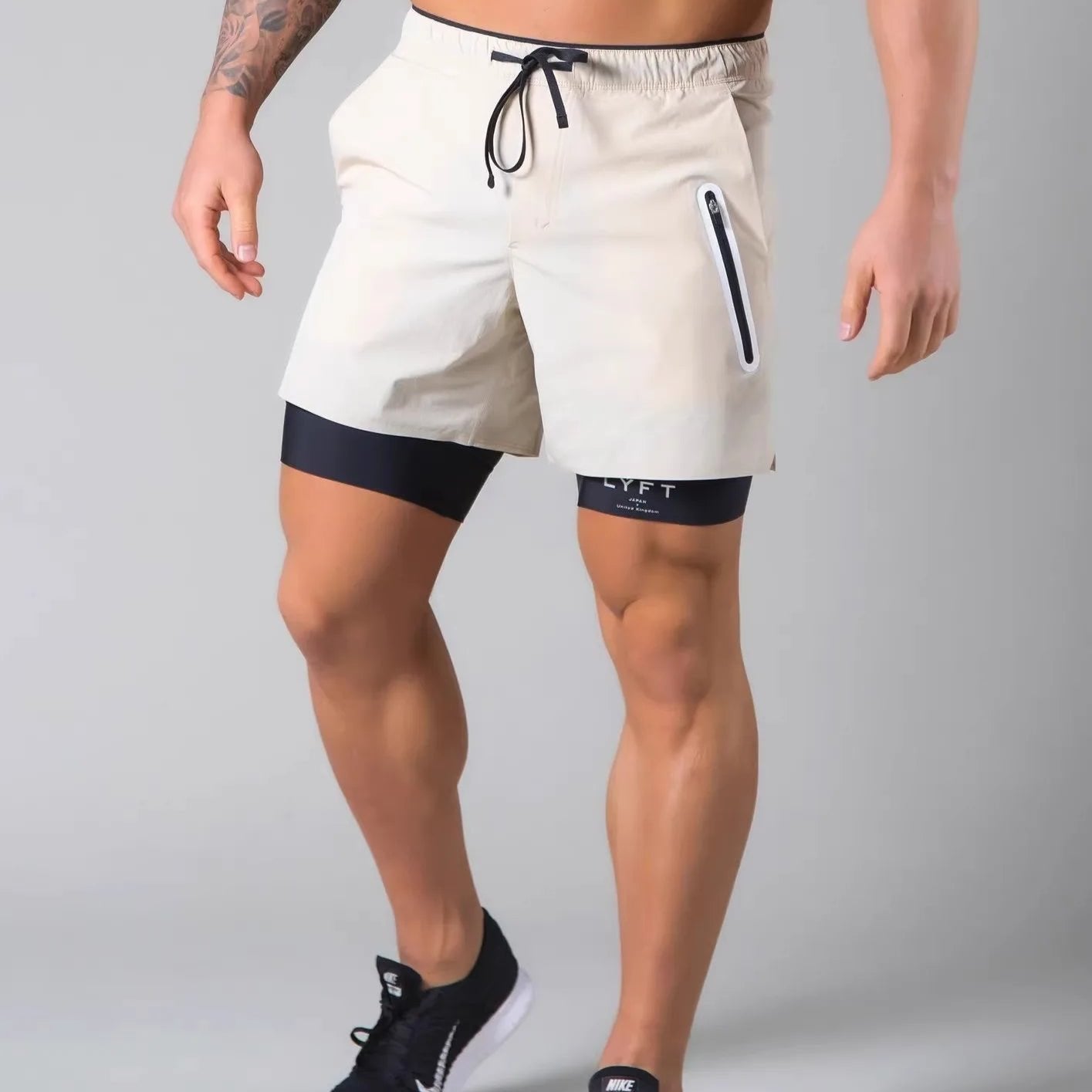 Breathable Athletic Men's Convertible Running Shorts
