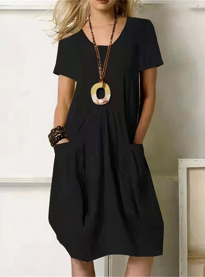 Casual Summer Dress for Women with Pocket Detail