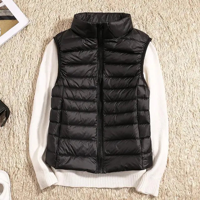 Warm Women's Puffer Gilet - Luxivelle