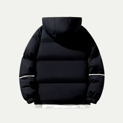 Warm Waterproof Men's Puffer Jacket with Hood