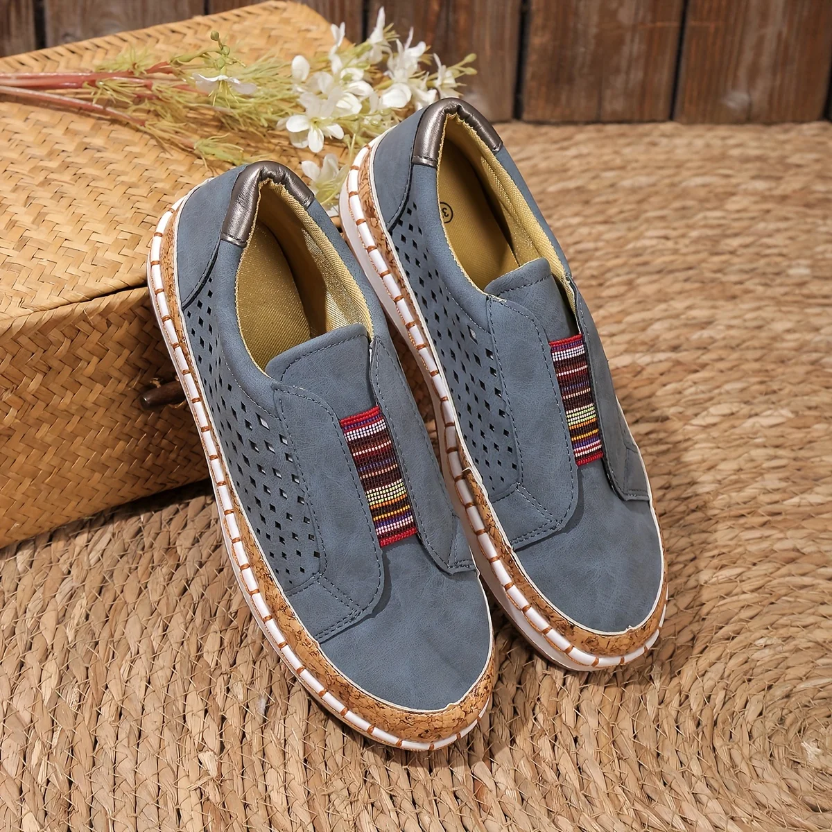 Comfortable Women's Leather Moccasin Casual Shoes