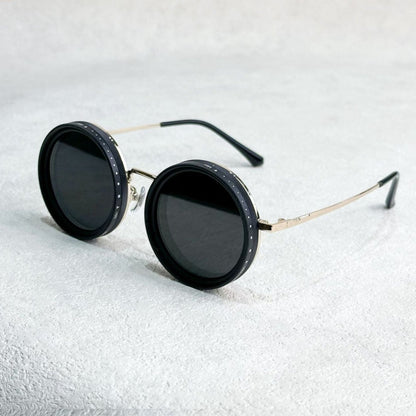 Men's Women's Round Polarized Shades - Adjustable Tint - Metal Frame
