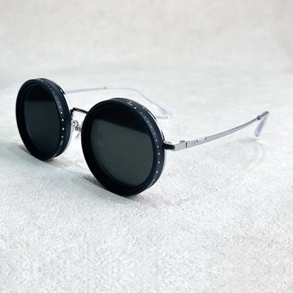 Men's Women's Round Polarized Shades - Adjustable Tint - Metal Frame