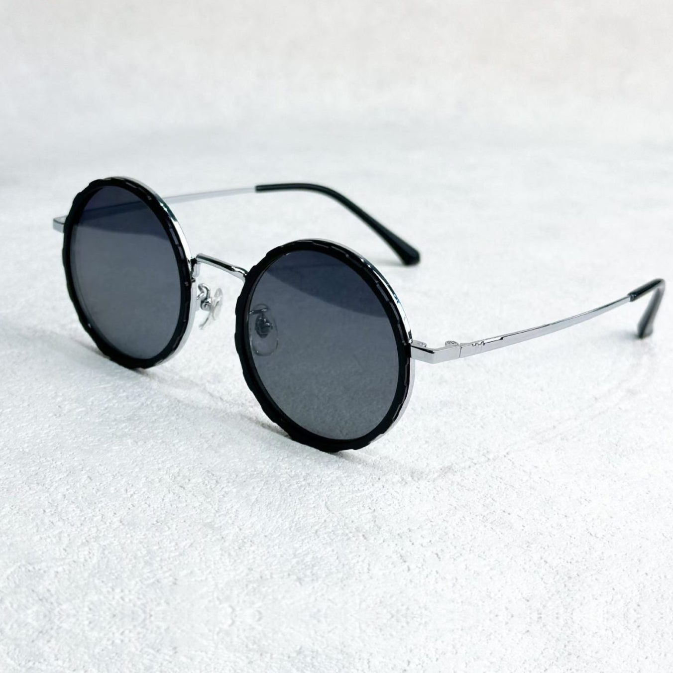Men's Women's Round Polarized Shades - Adjustable Tint - Metal Frame
