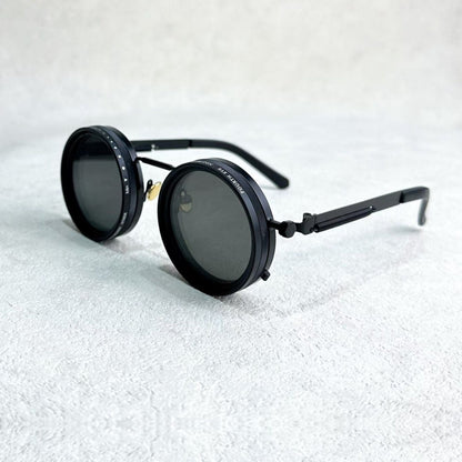 Men's Women's Round Polarized Shades - Adjustable Tint - Metal Frame