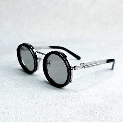 Men's Women's Round Polarized Shades - Adjustable Tint - Metal Frame