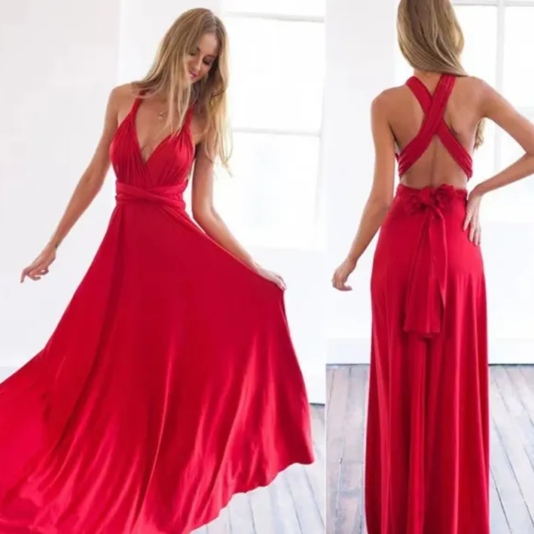Elegant Wrap Maxi Dress | Light, Flowy and Perfect for Any Occasion - Trendy Melbourne